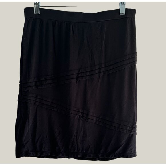 Max Edition Women's Skirt Viscose & Spandex Black Size M - Picture 4 of 6